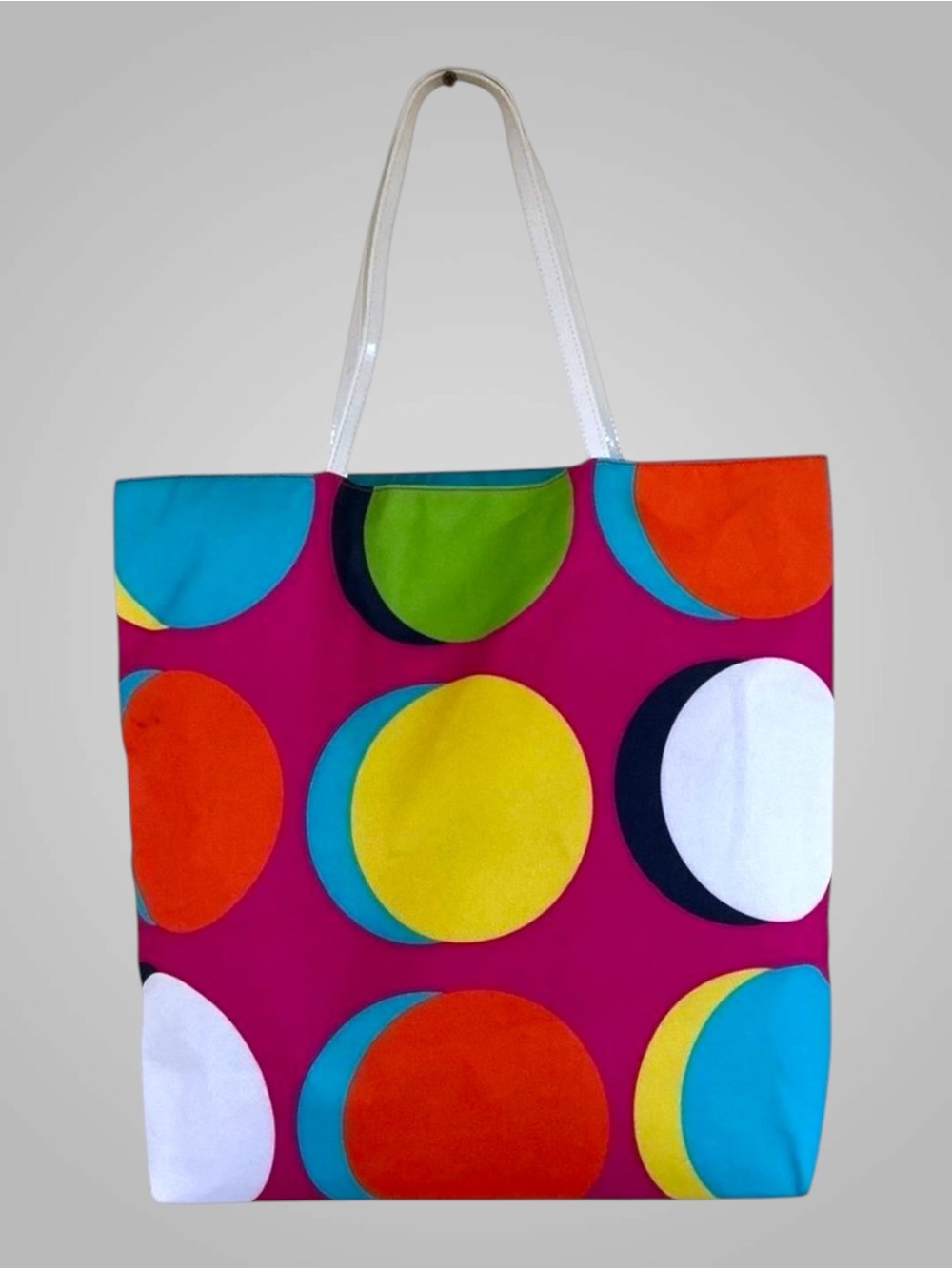 Estée Lauder Colorblock Polka Dot Tote Bag Multicolor Large